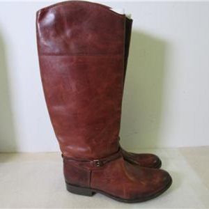 Frye Melissa Seam CognacLeather Riding Boots - 10B